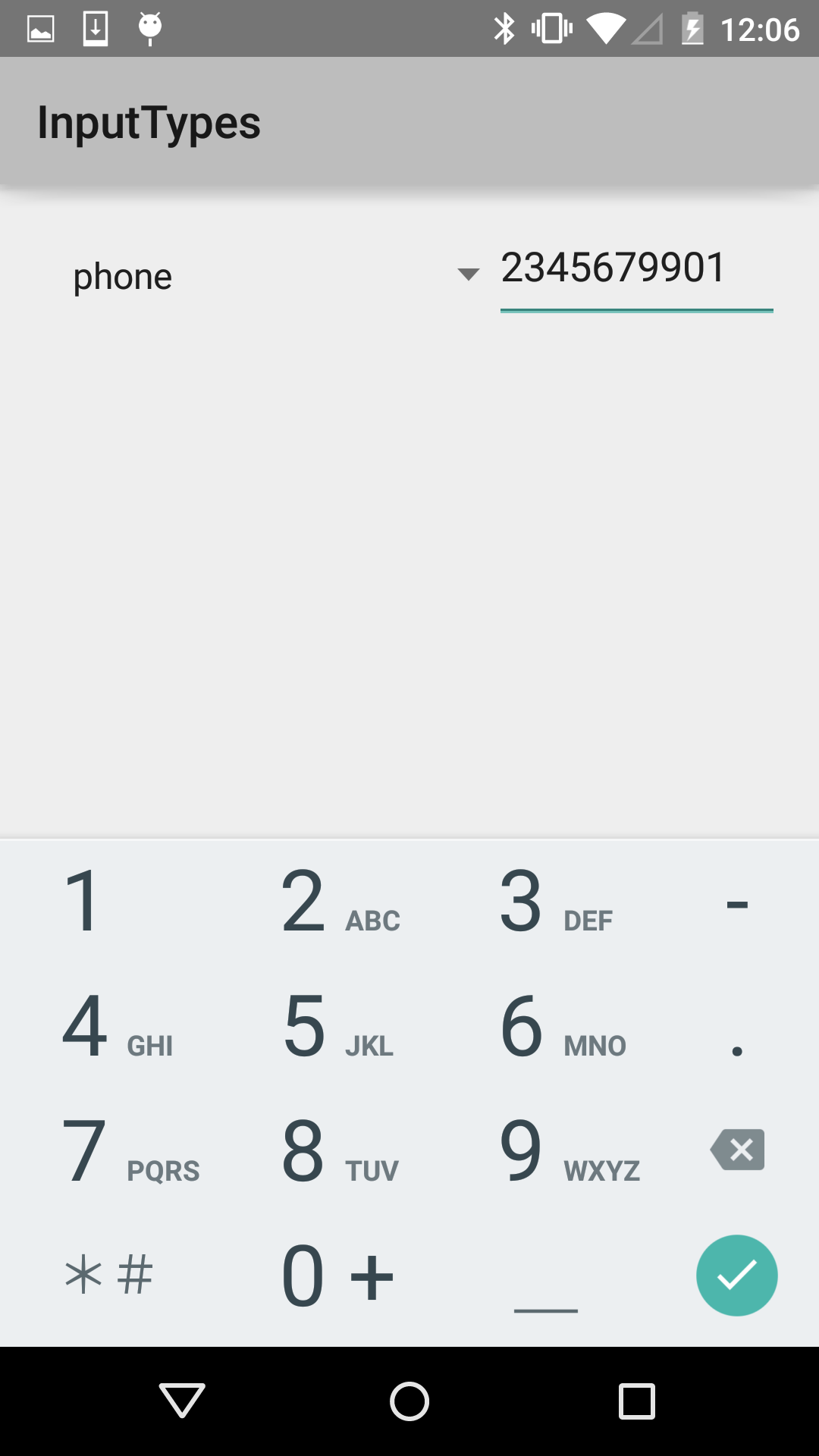 Phoe Number Type In Android InputTypes and Keyboards – jebware.com